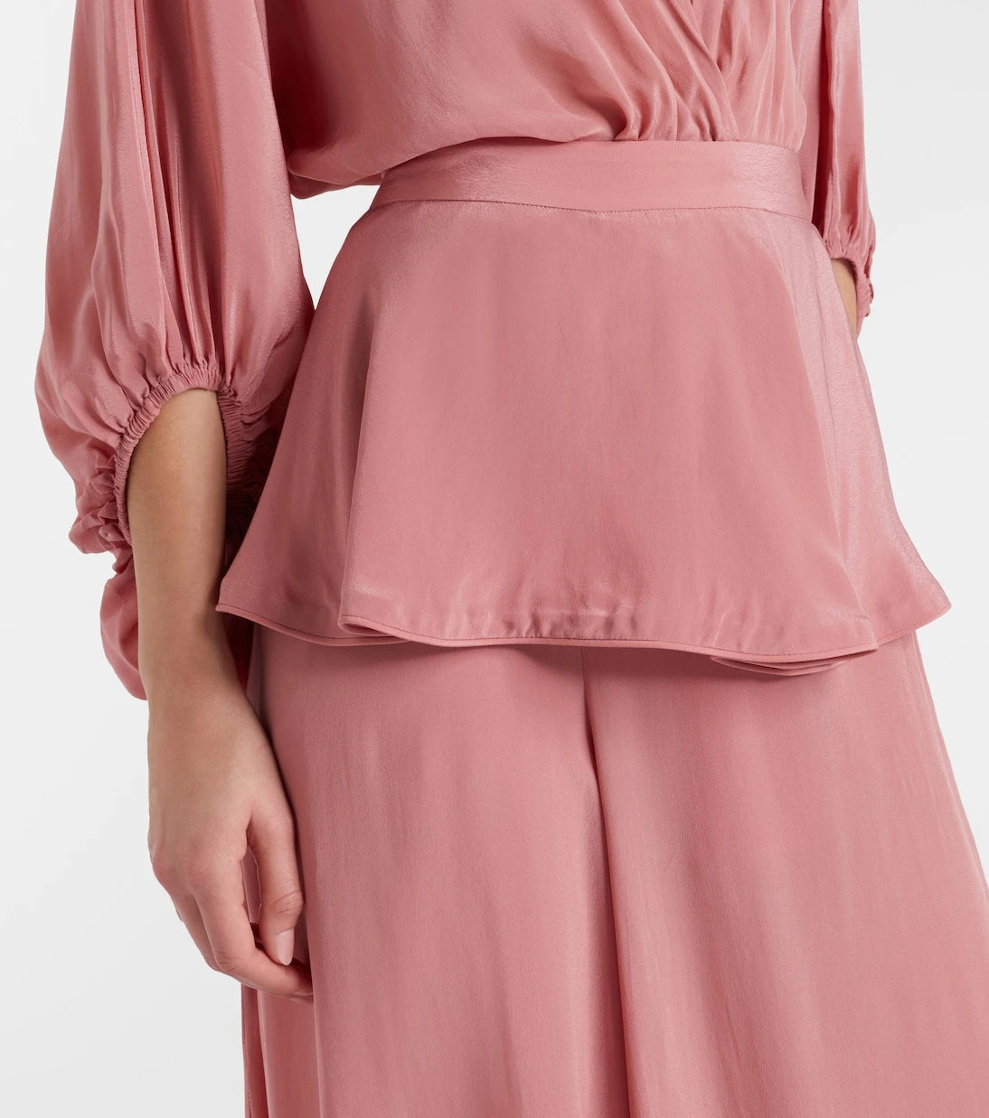 Adriana Degreas - Solid Peplum balloon pants