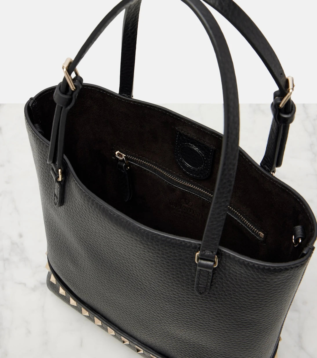 Valentino Garavani - Rockstud Small leather tote bag