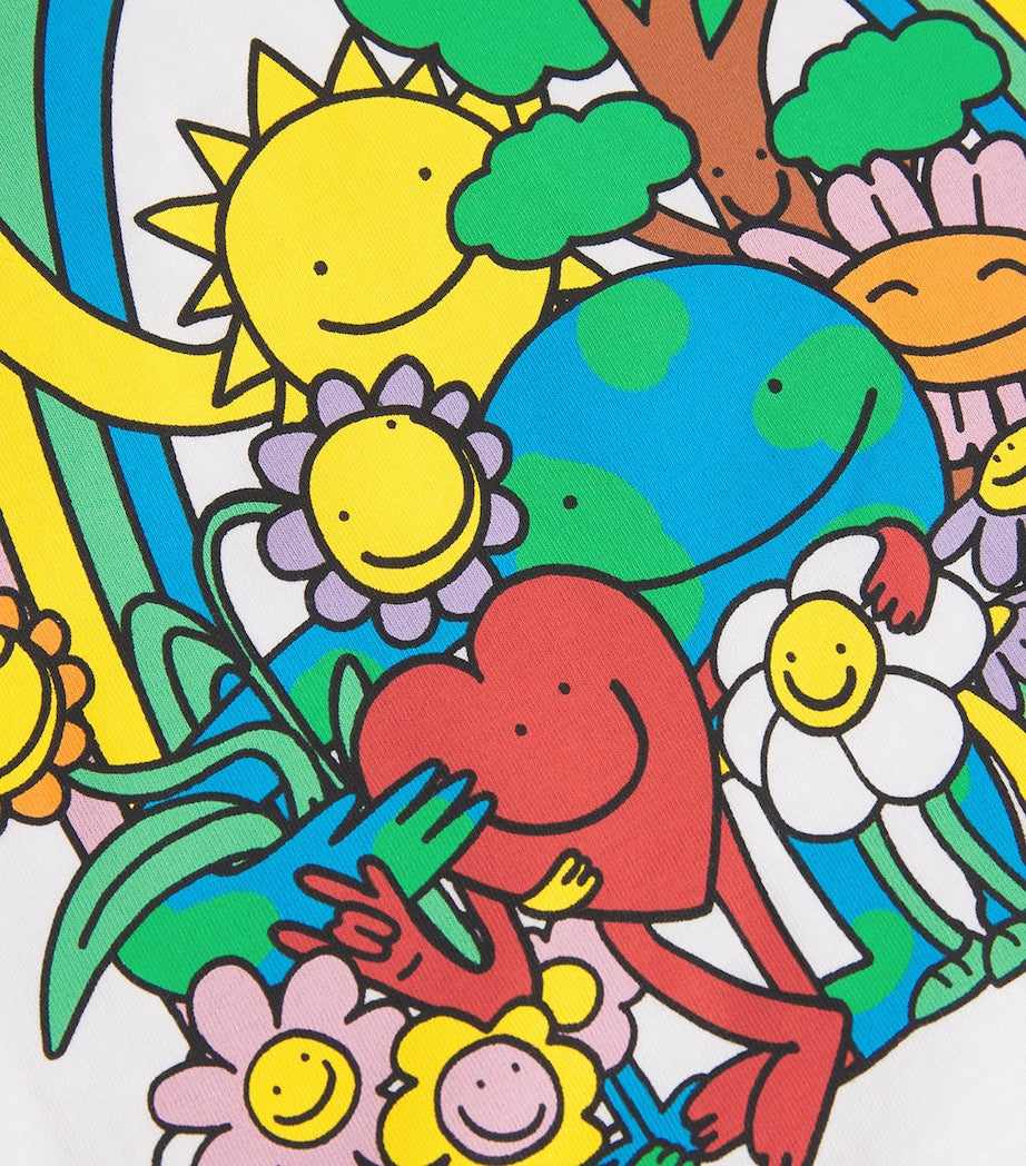Stella McCartney Kids Cotton Rainbow Graphic T-Shirt (3-14+ Years)