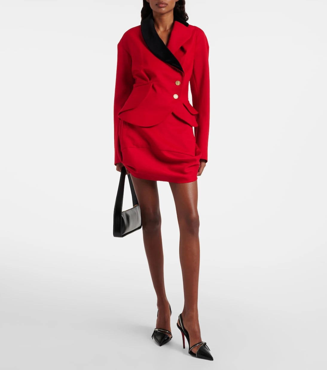 Vivienne Westwood - Mini Frame wool miniskirt