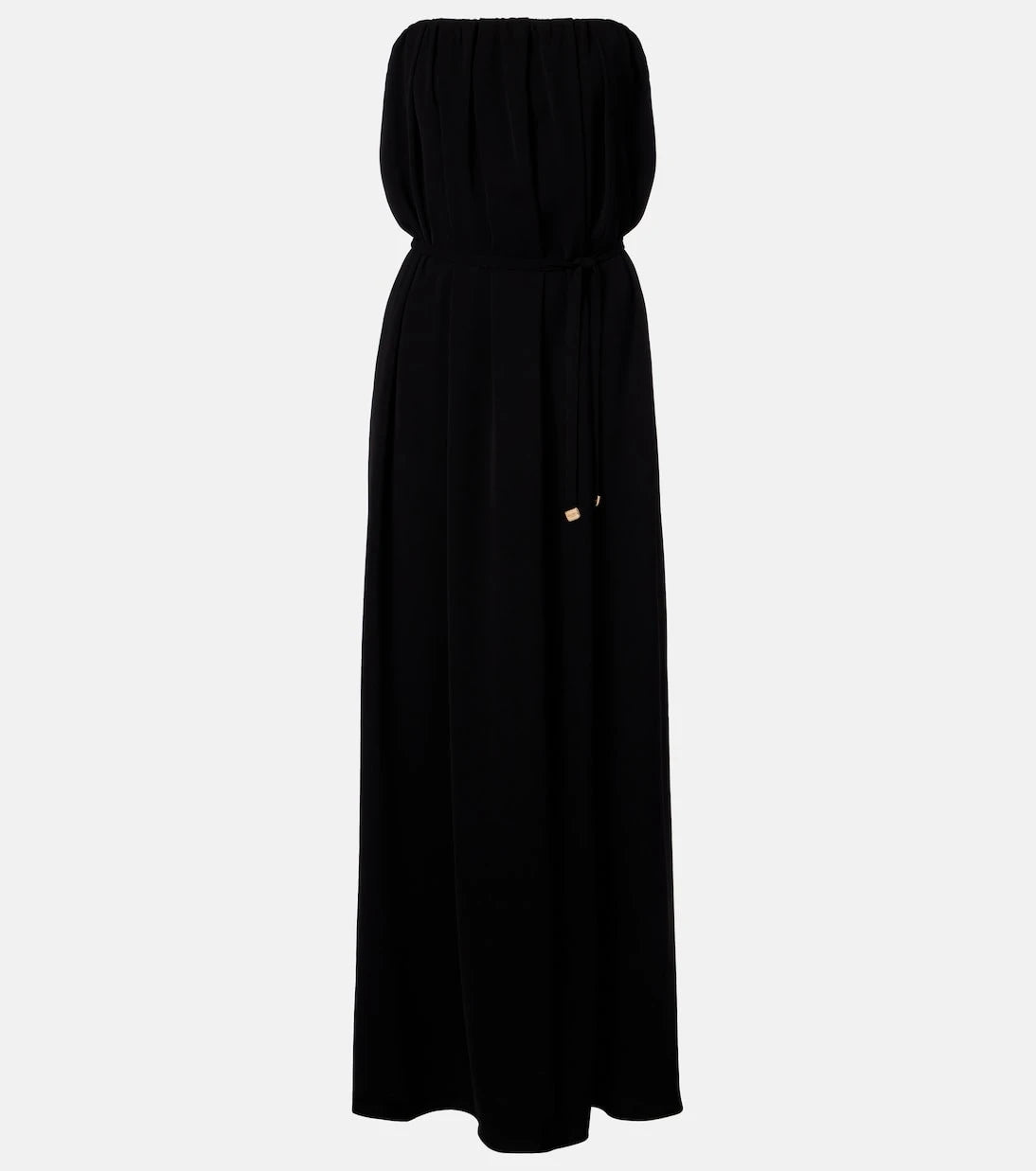 Max Mara - Elegante Sax crêpe strapless gown