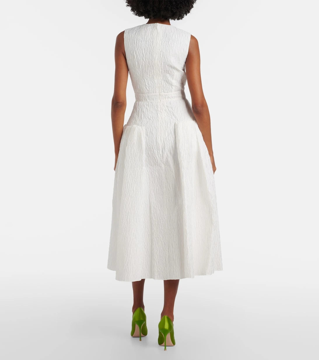 Roksanda - Bridal Aya cloqué midi dress