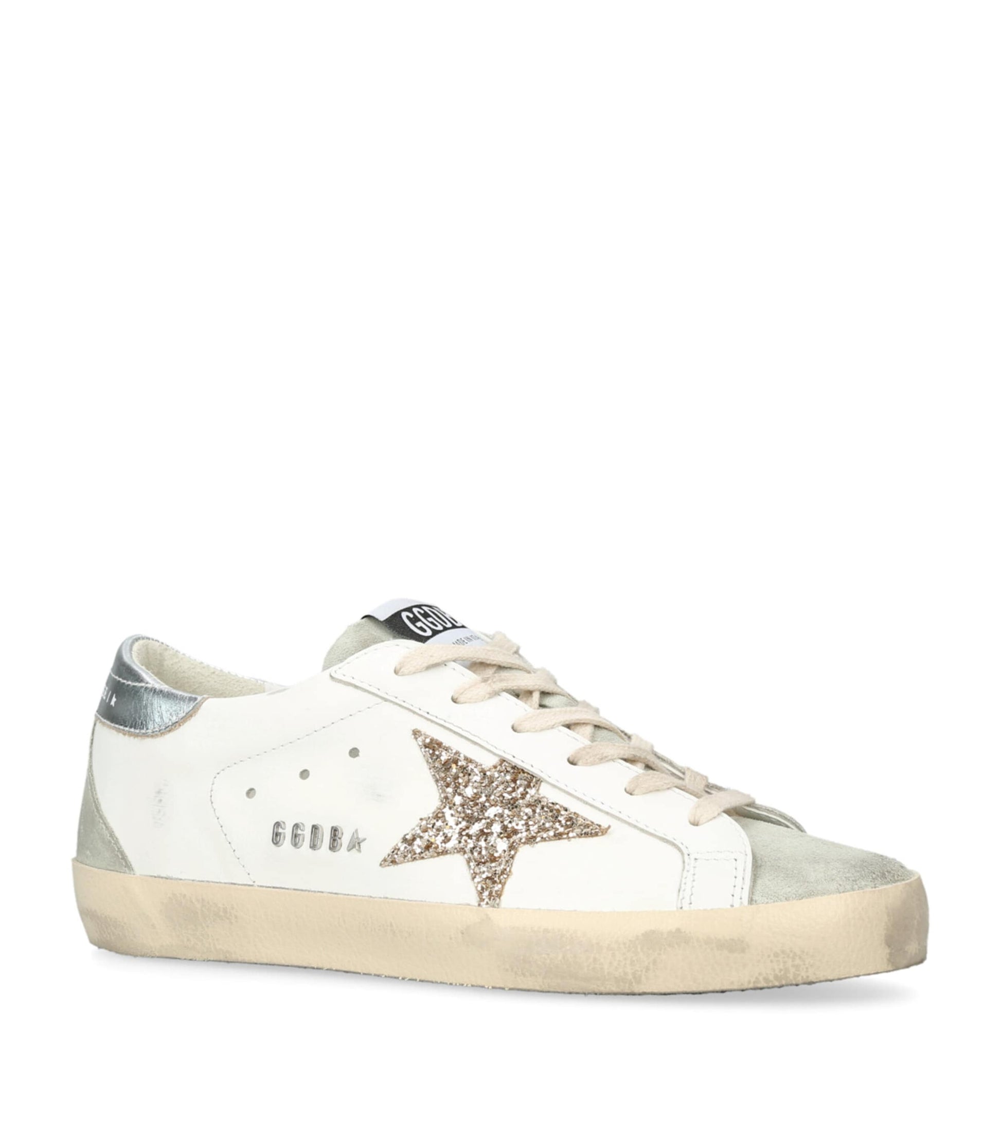 Golden Goose White Leather Superstar Sneakers