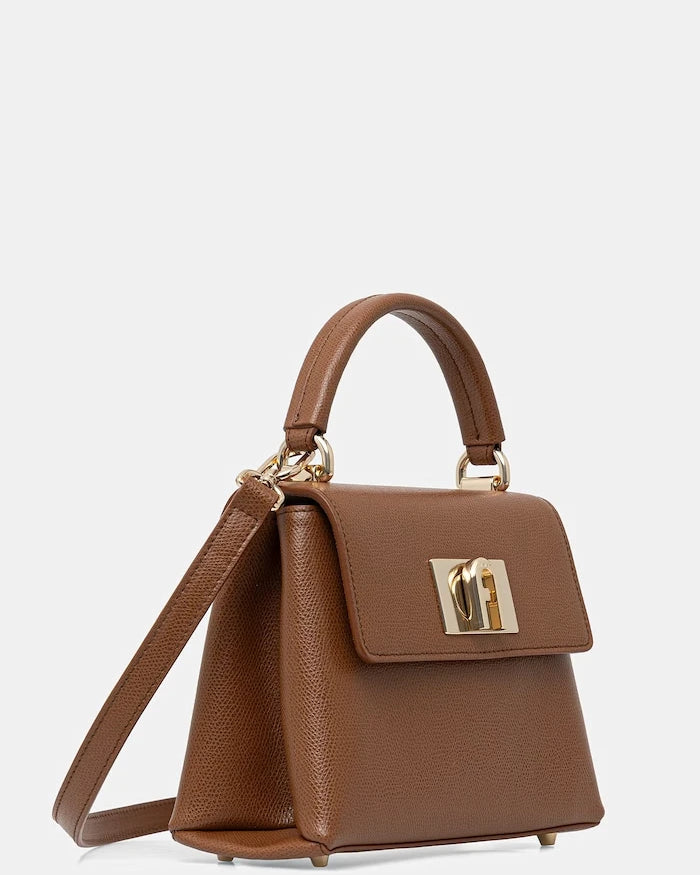 Furla структурlü kadın deri yapılandırılmış çanta