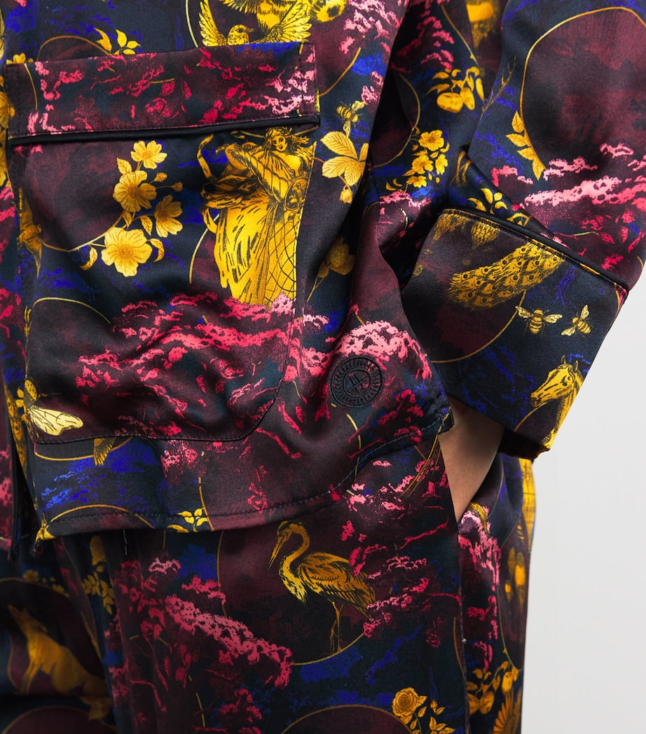 Ivory Silk Toile Pyjama Set