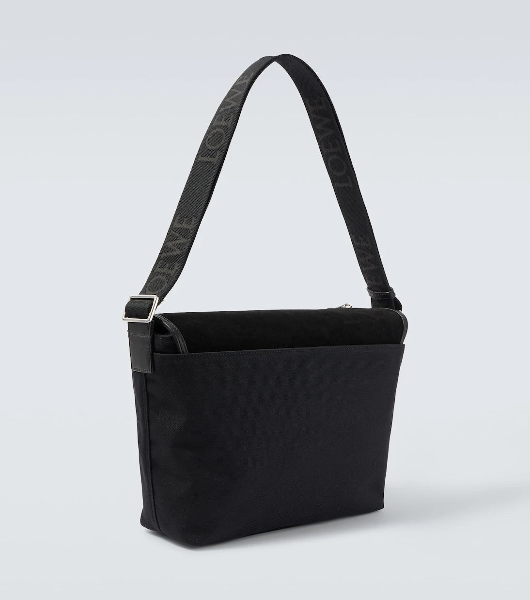 Loewe - Flex Medium canvas and suede messenger bag