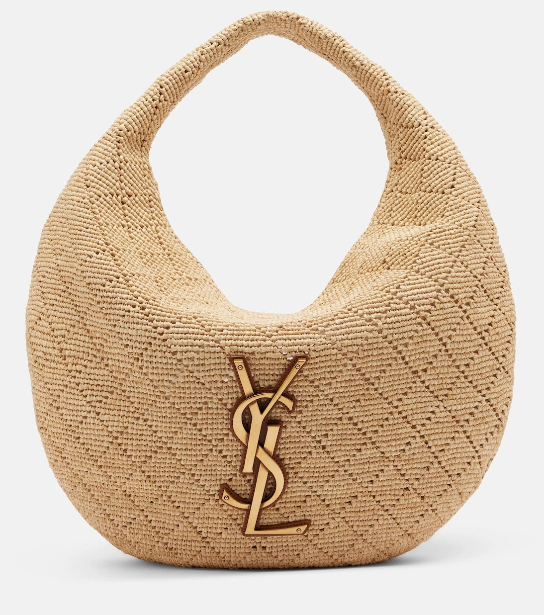 Saint Laurent - Icare raffia shoulder bag