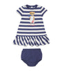 Ralph Lauren Kids Stripe Bear Dress and Bloomers Set (3-24 Months)