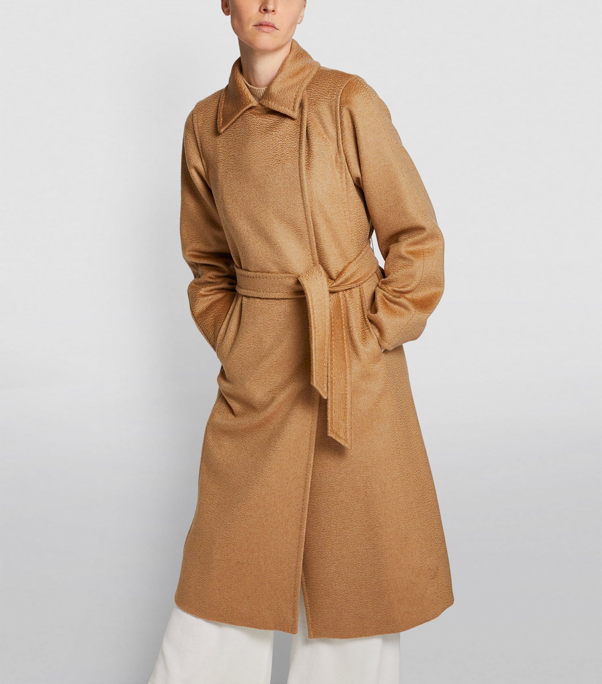 Max Mara Beige Manuela Belted Coat