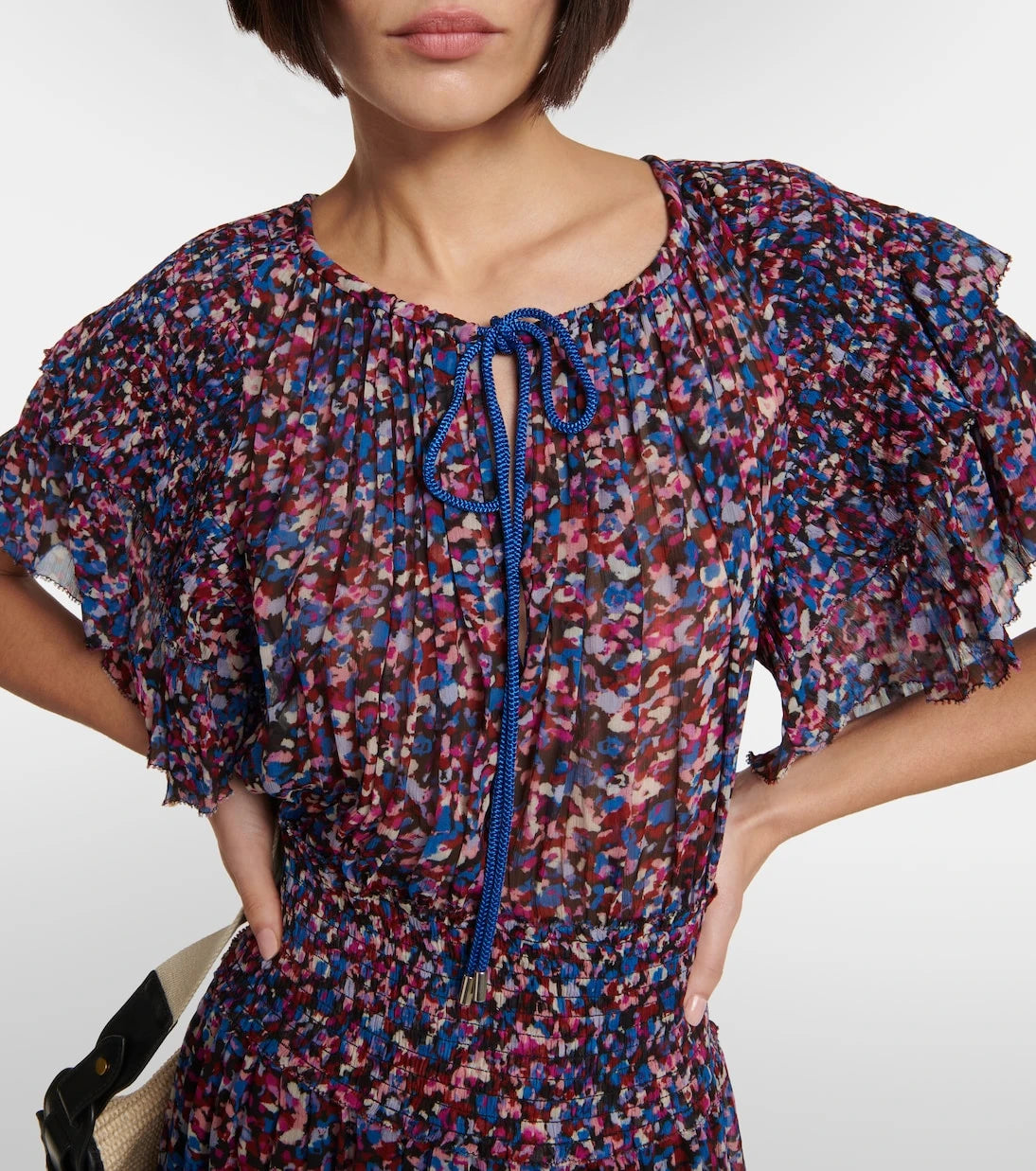 Marant Etoile - Florise printed georgette minidress