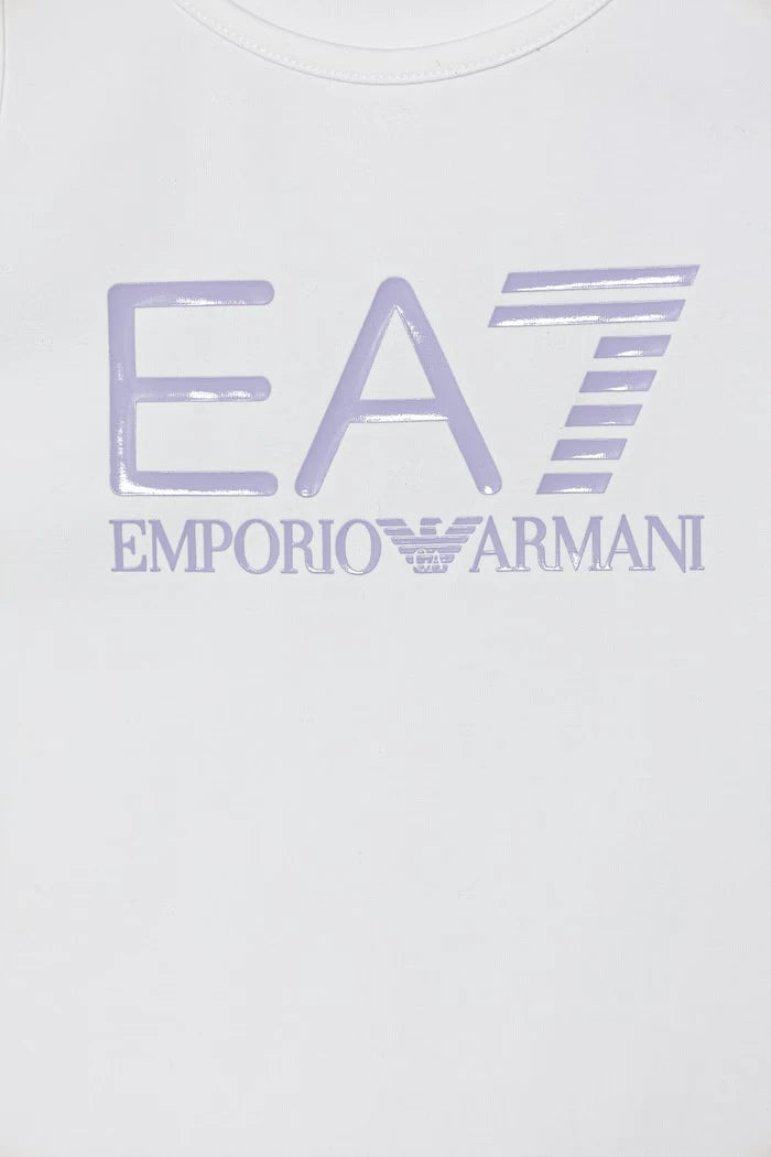 EA7 Emporio Armani рокля от памук с еластан