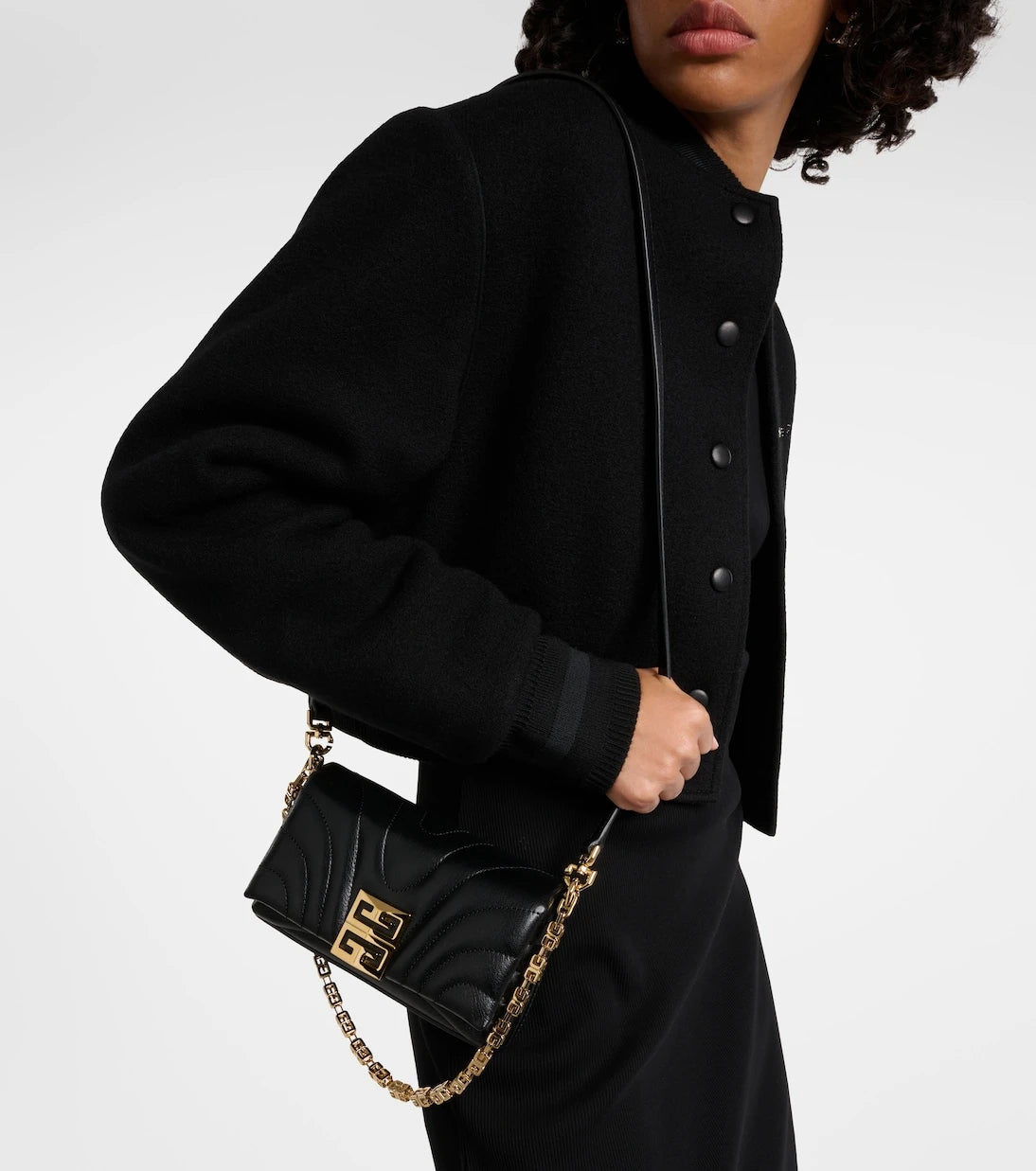 Givenchy - حقيبة كتف 4G Soft Micro من الجلد