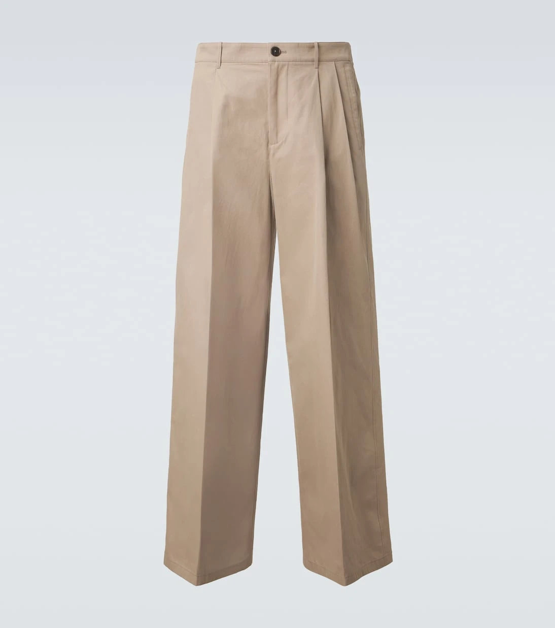 Jil Sander - Pleated cotton wide-leg pants