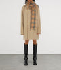 Burberry Beige Cashmere Check Happy Scarf