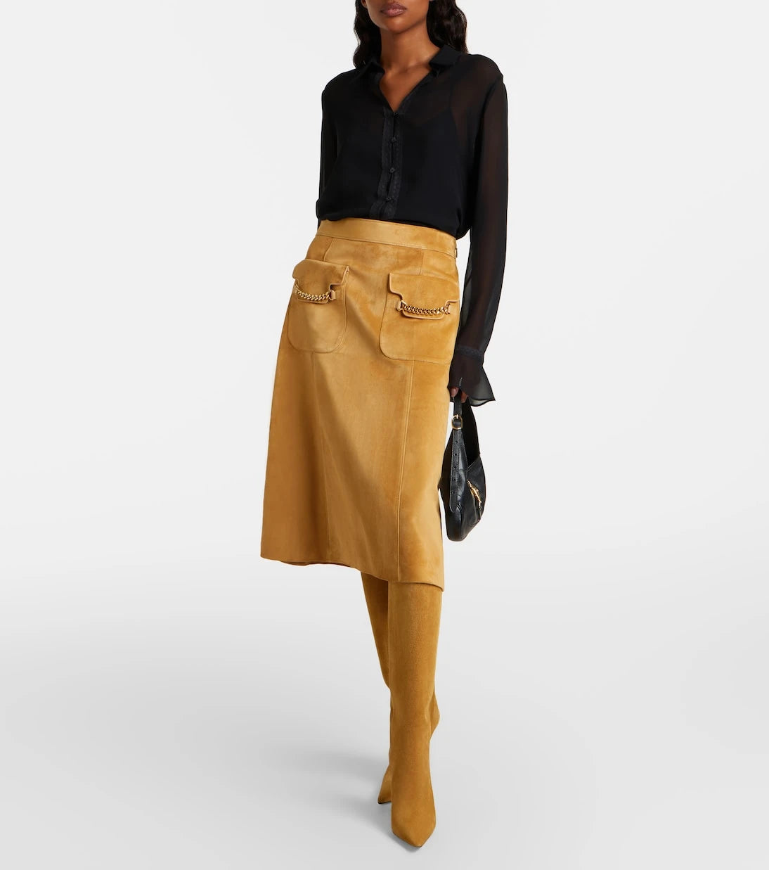 Gucci - Naomi suede knee-high boots