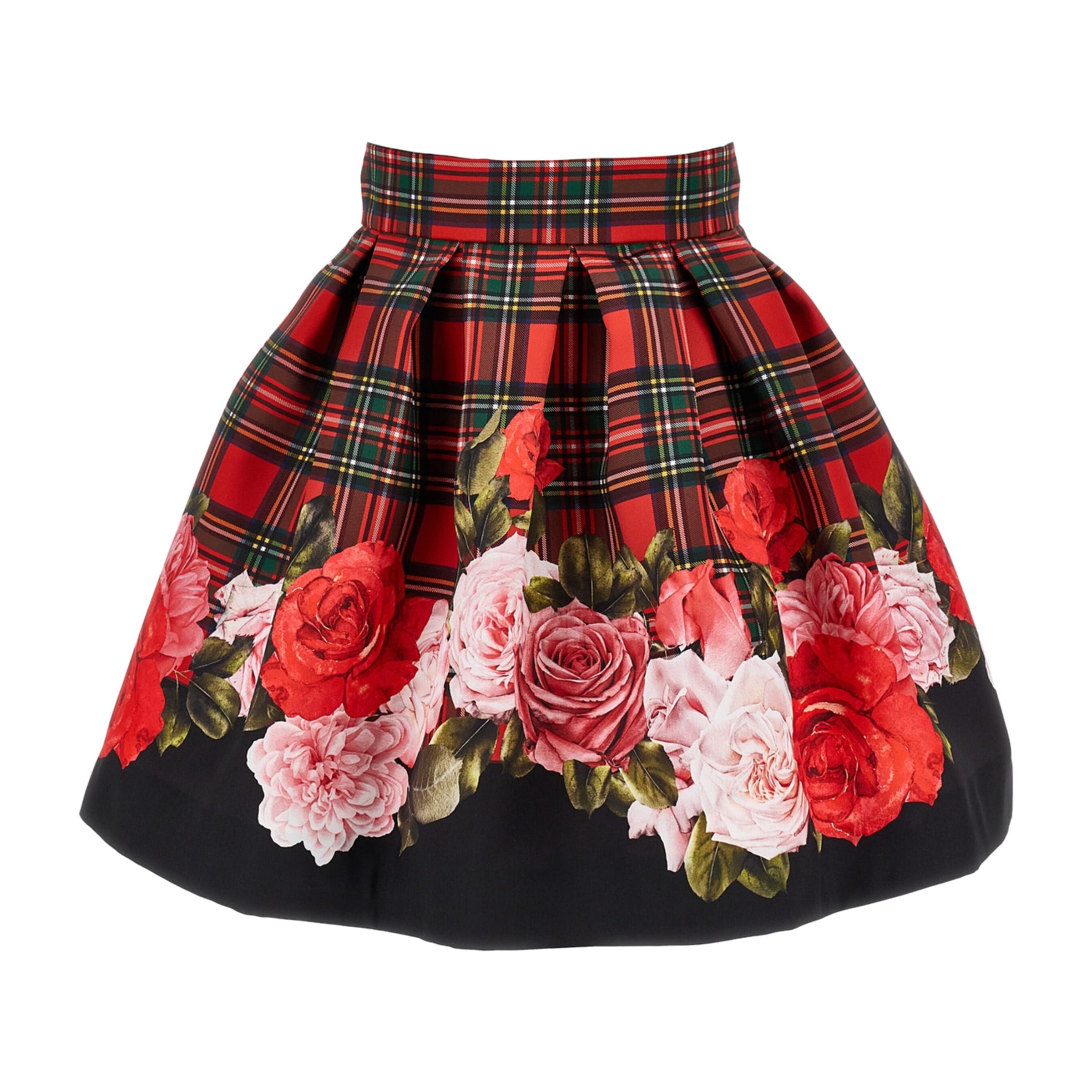 Tartan and Floral Skirt (2-12 Years)