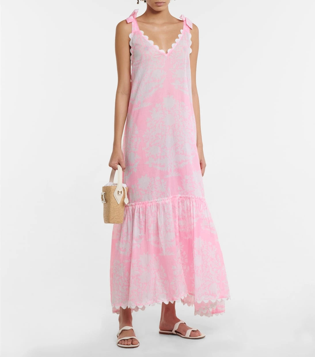 Juliet Dunn - Printed cotton midi dress