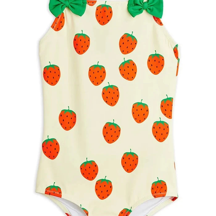 Mini Rodini цял бански за деца Strawberries