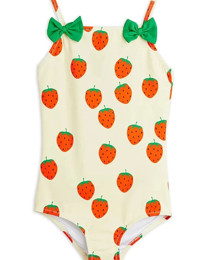 Mini Rodini цял бански за деца Strawberries
