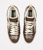Golden Goose Brown Glitter Mid Star Sneakers