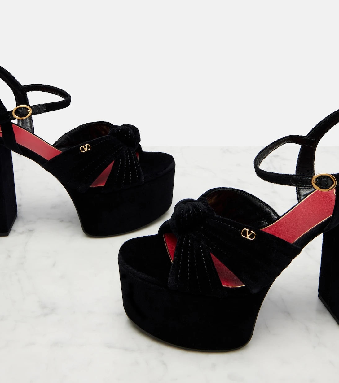 Valentino Garavani - Crasher 125 velvet platform sandals