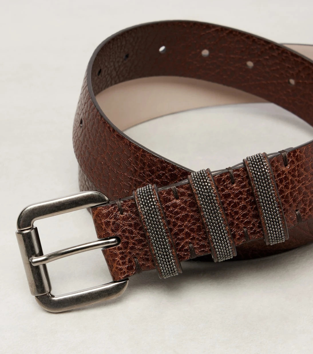 Brunello Cucinelli - Monili leather belt