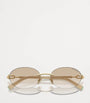 Tiffany & Co. Gold Metal Sunglasses