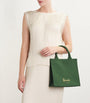 Harrods Green Small Cotton Logo Tote Bag