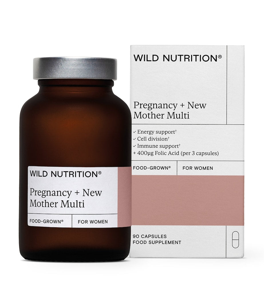 Wild Nutrition Food-Grown Pregnancy + New Mother Multi (90 Capsules)