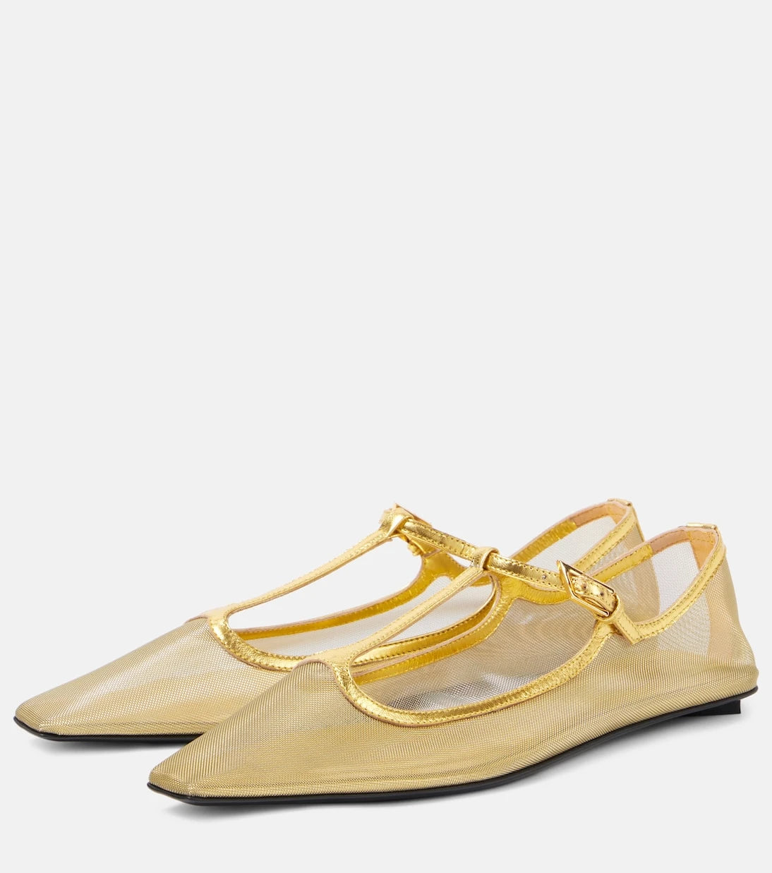 The Attico - Juno mesh Mary Jane flats