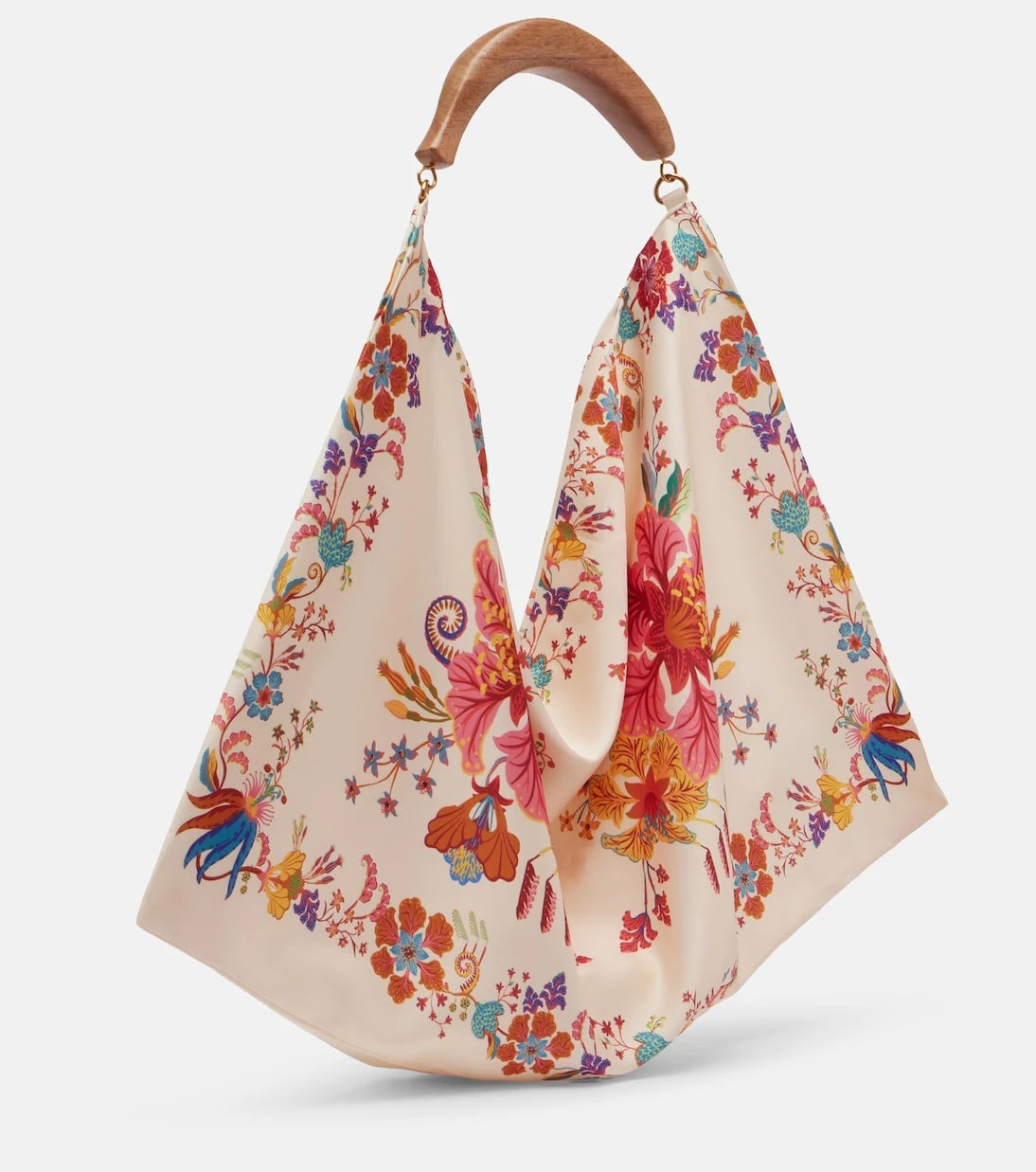 Farm Rio - Scarf Medium floral satin tote bag