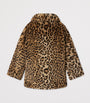 Bonpoint Faux Fur Leopard Print Coat (4-8 Years)