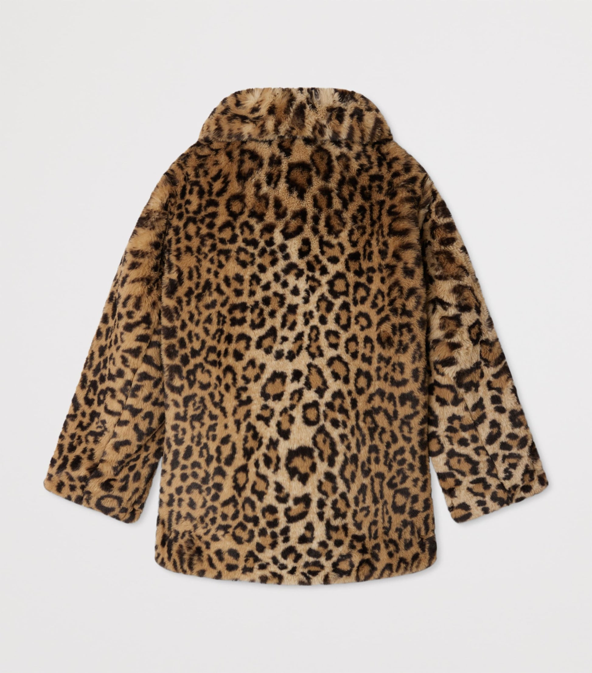 Faux Fur Leopard Print Coat (10-14 Years)