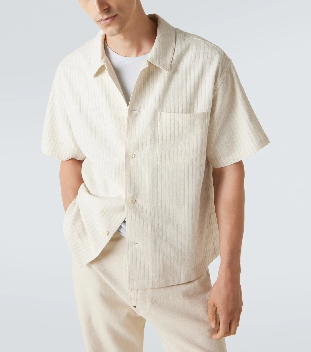Frame - Striped bowling shirt