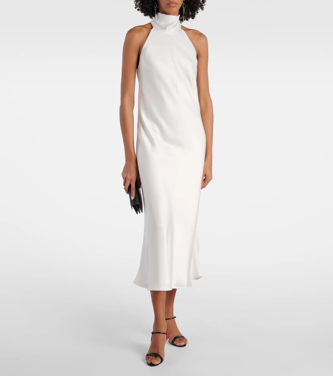 Galvan - Bridal Sienna satin midi dress