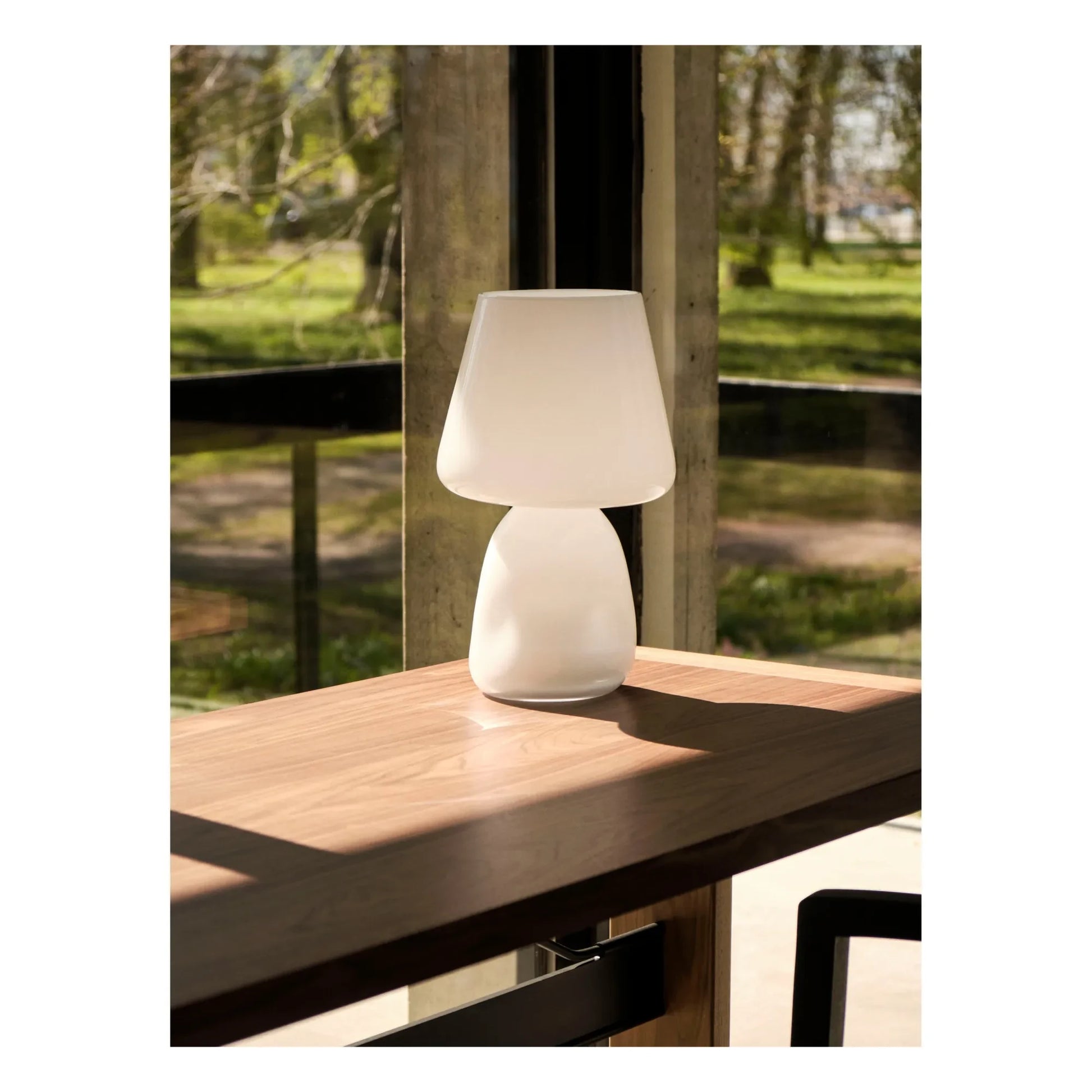 Hay - Apollo table lamp in opaline glass  | White
