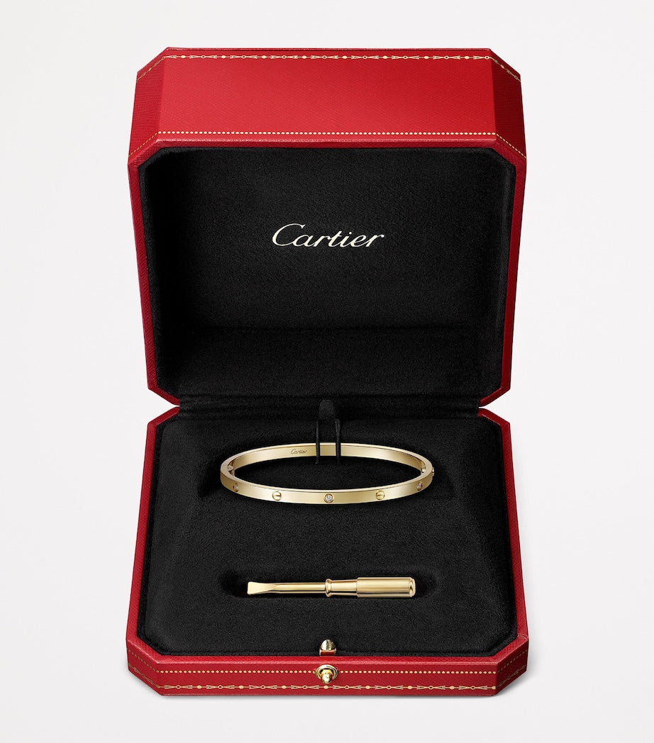 Cartier LOVE Small Yellow Gold 6-Diamond Bracelet
