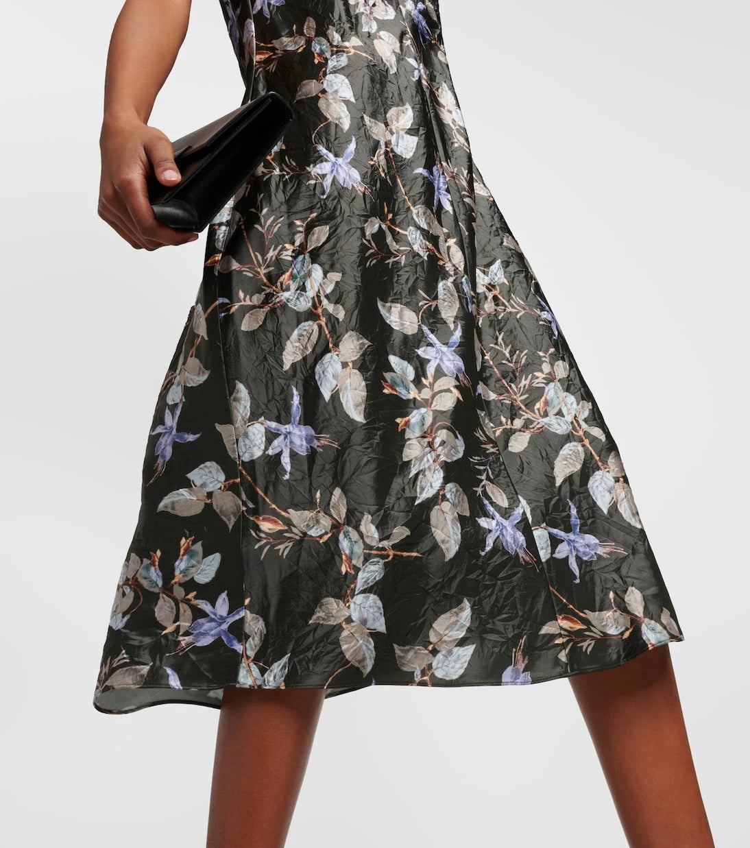 Vince - Floral satin midi dress