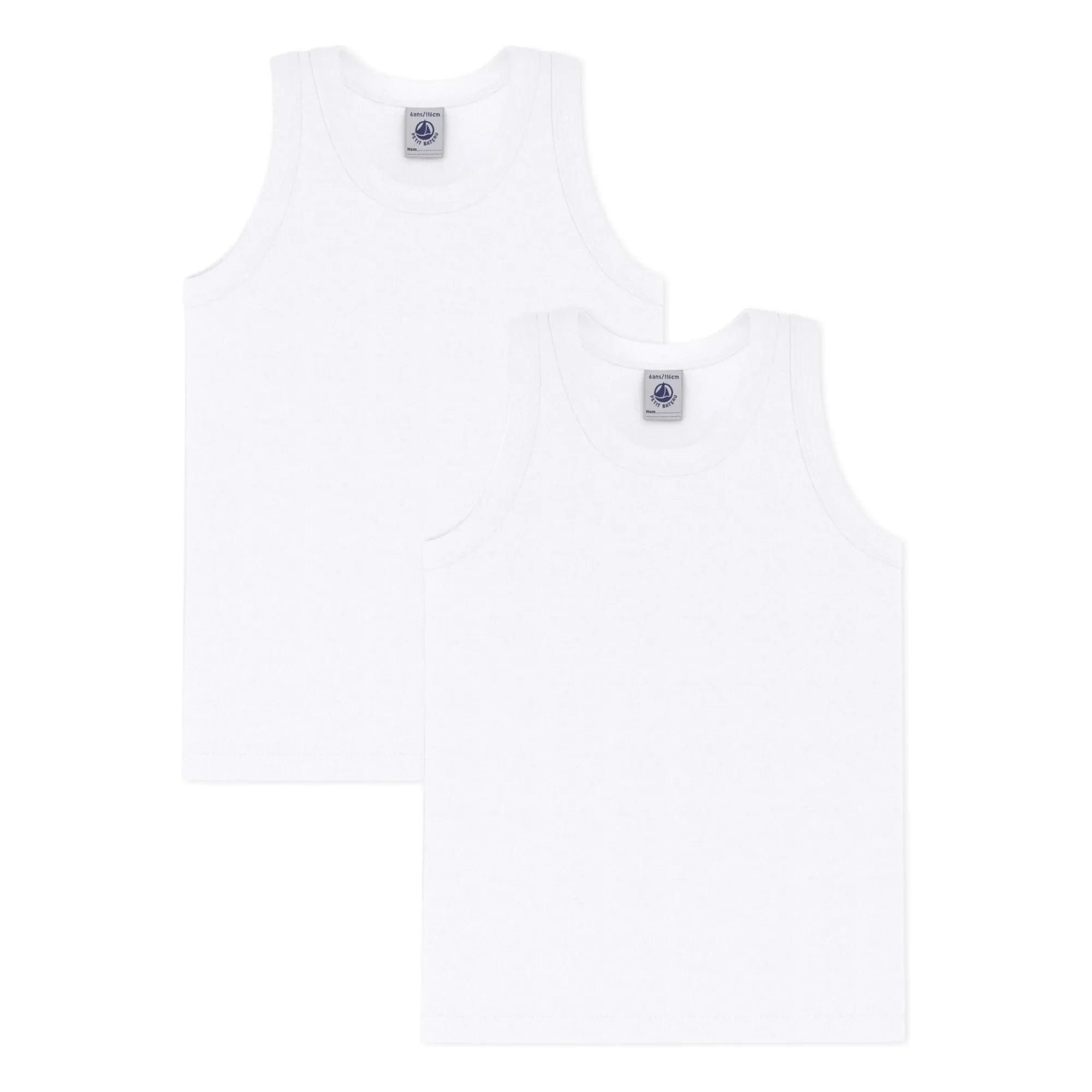 Petit Bateau - Batch 2 Tank tops | White
