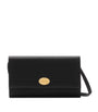 Black Leather Cotswolds Strap Wallet