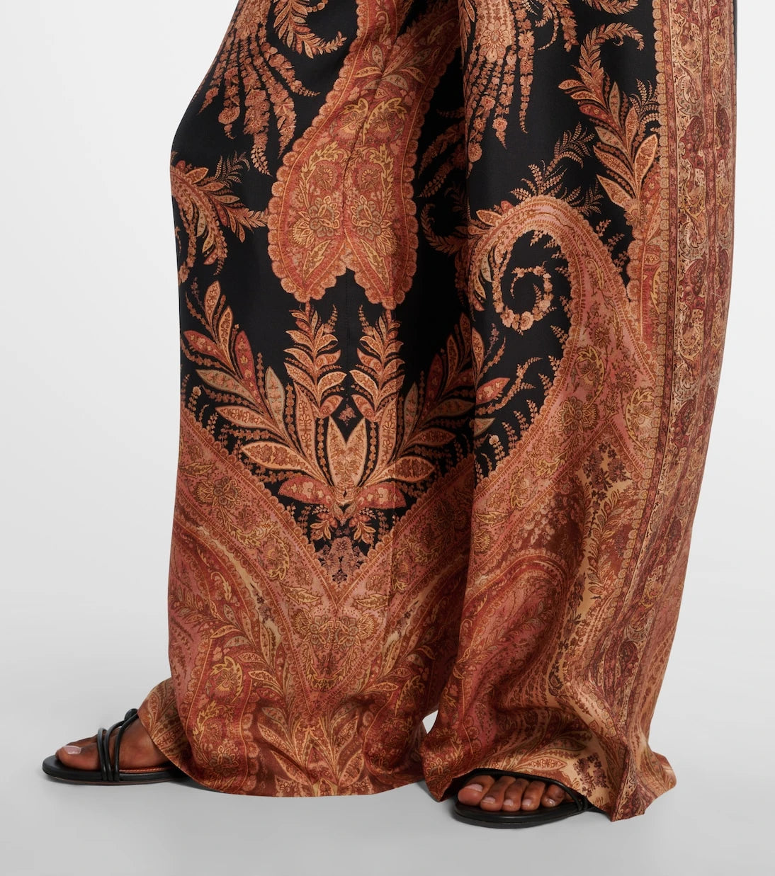 Zimmermann - Hypnotic silk wide-leg pants