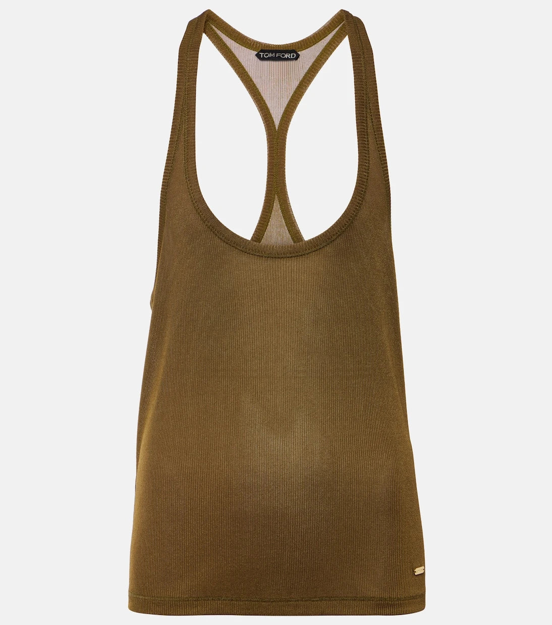 Tom Ford - Ribbed-knit crêpe jersey tank top