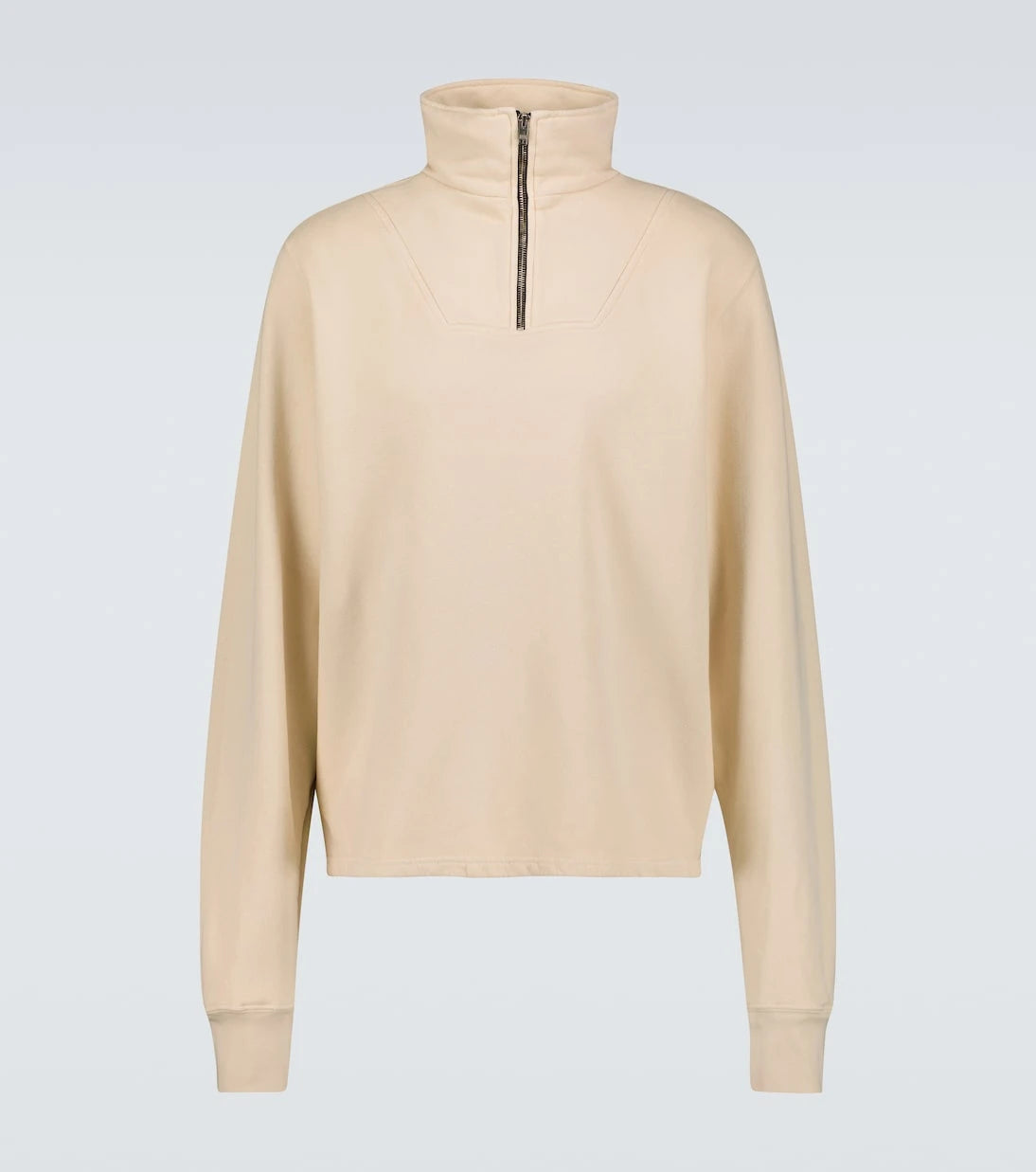 Les Tien - Cotton jersey half-zip sweatshirt