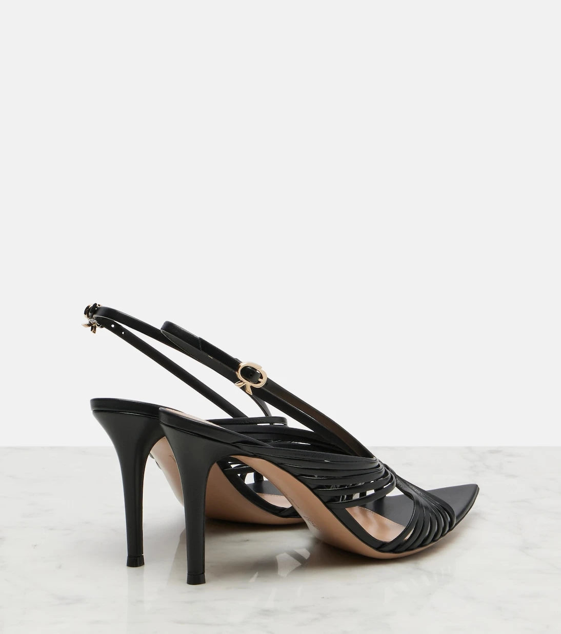 Gianvito Rossi - Leather slingback sandals