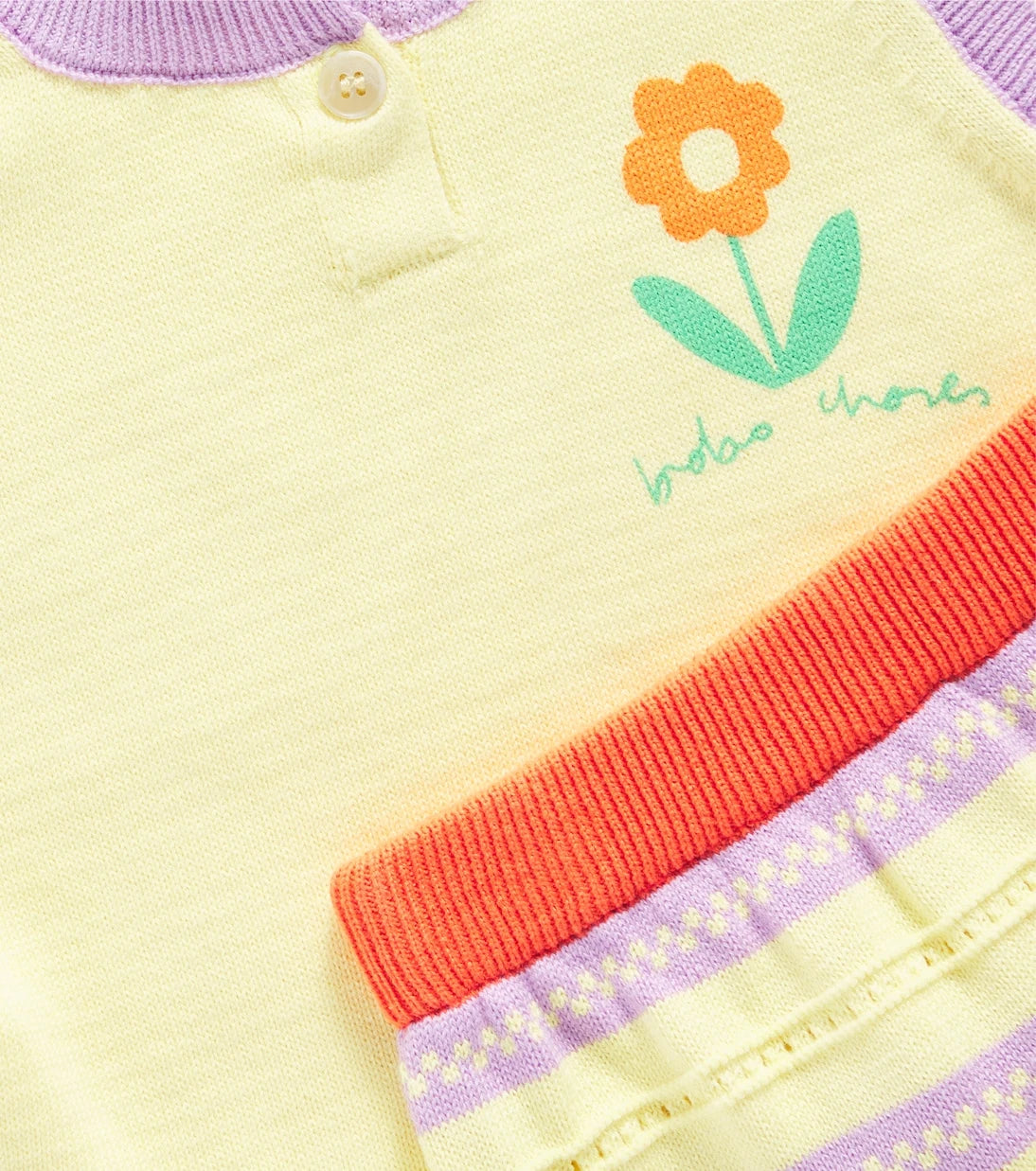 Bobo Choses - Baby Flower cotton top and bloomers set