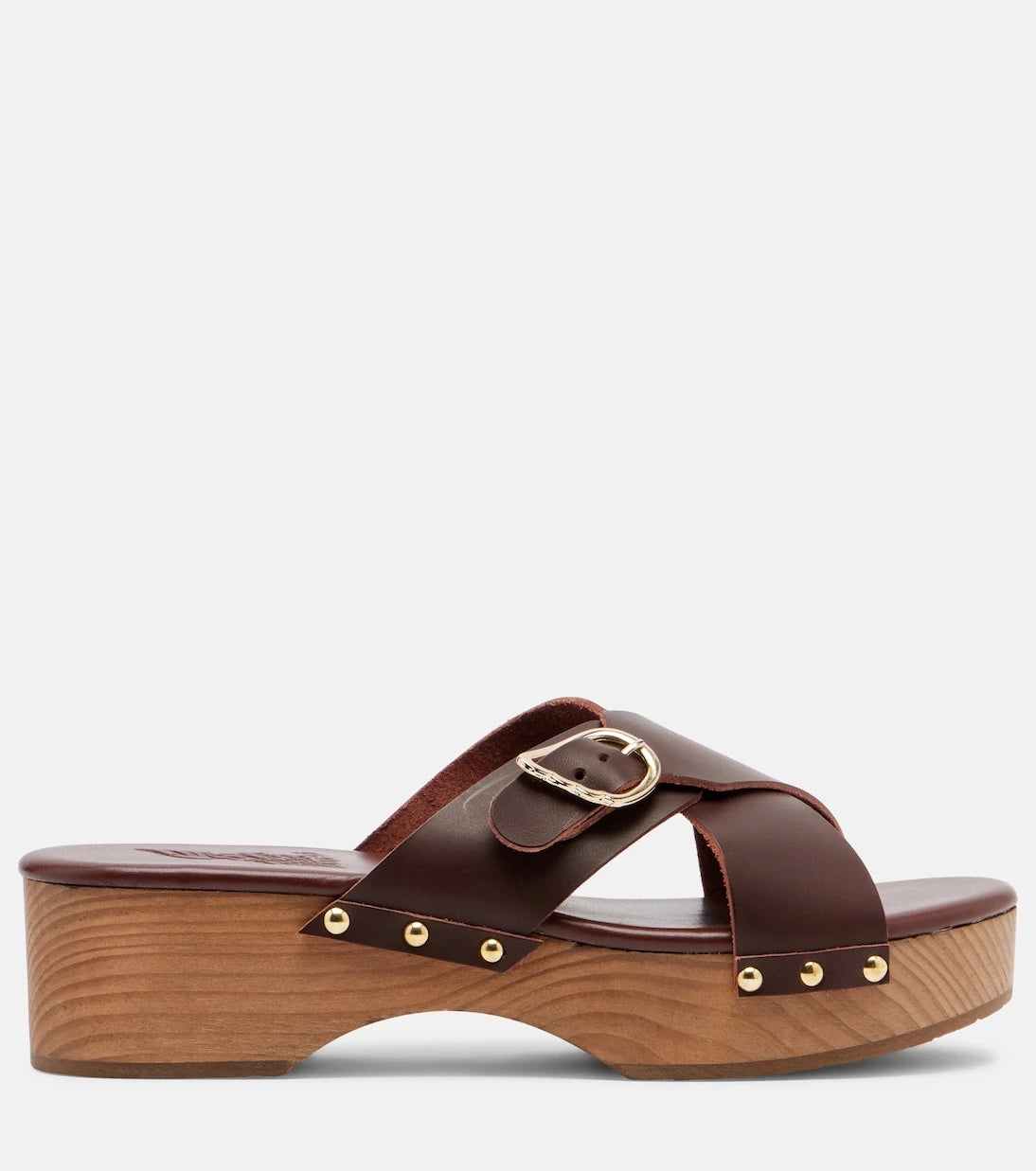 Ancient Greek Sandals - صندل ماريليسا الجلدي بكعب منصة