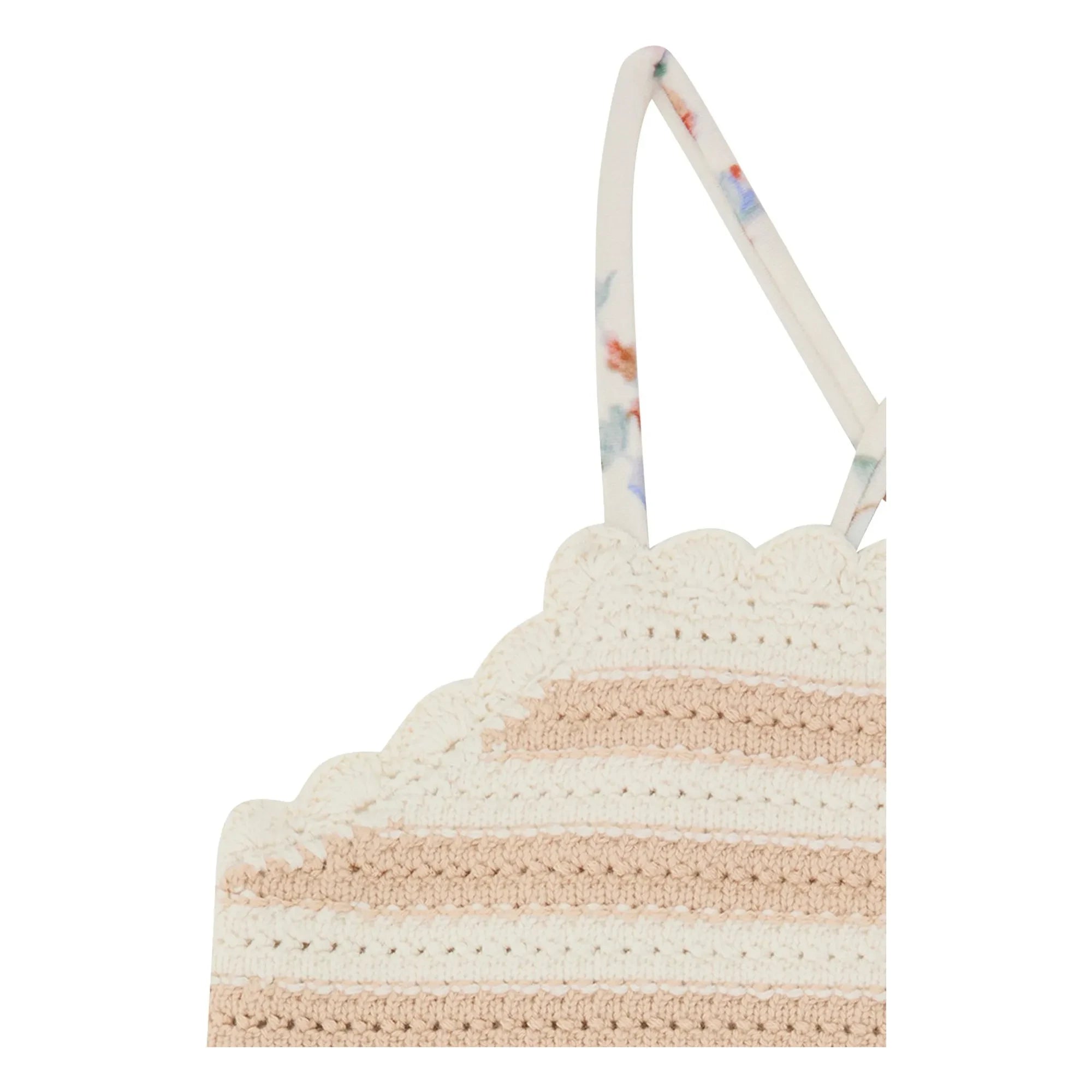 Zimmermann - Awaken Floral Crochet Swimsuit | Pale Pink