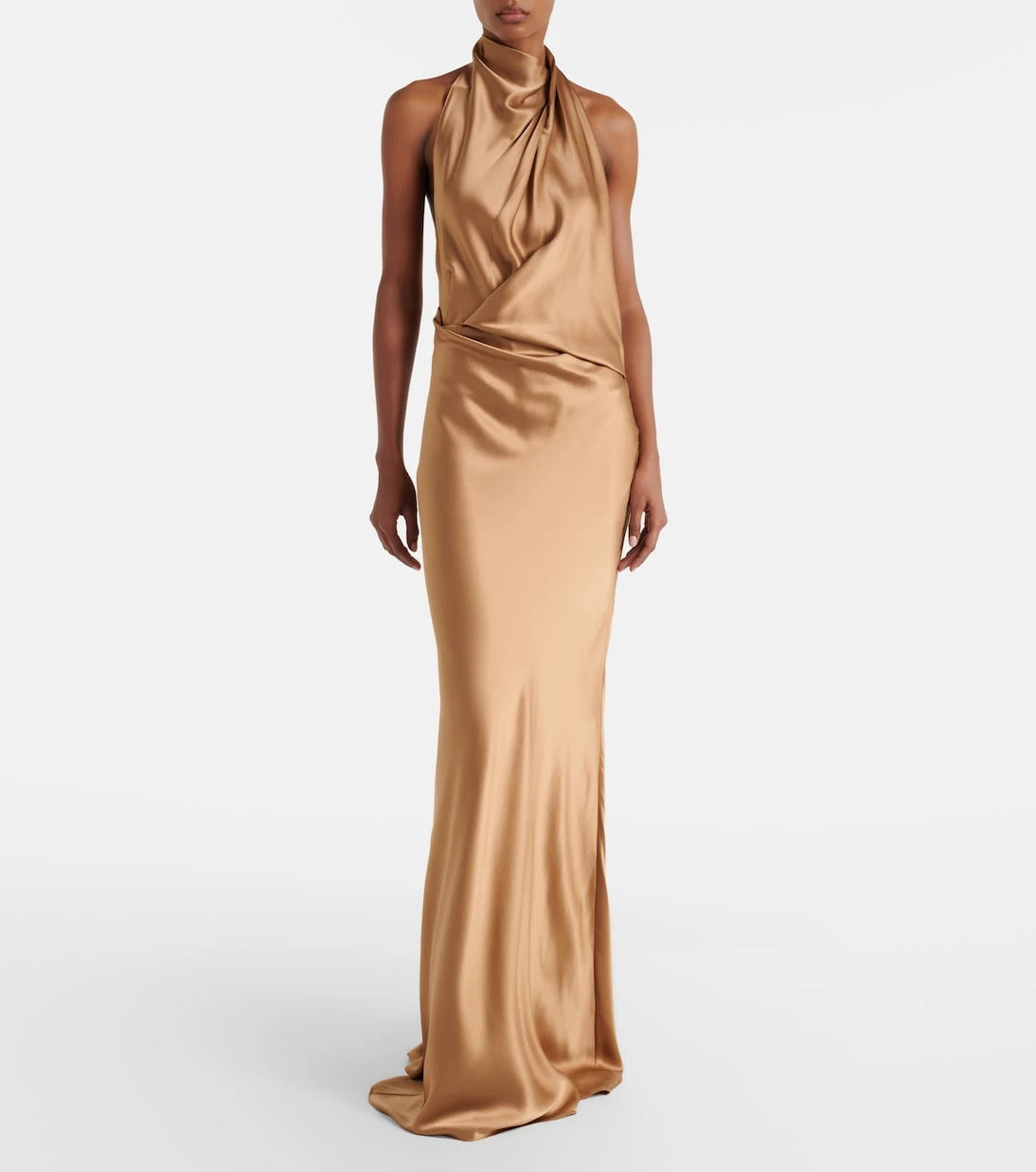 The Sei - Halterneck silk satin gown