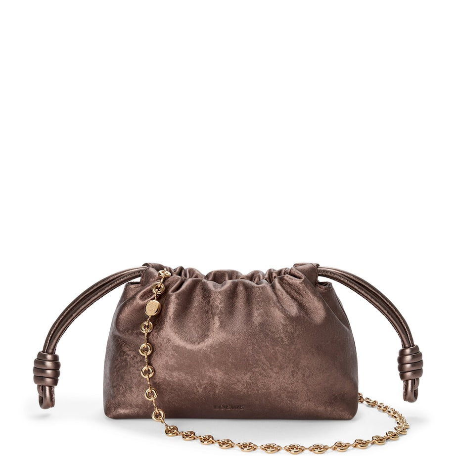 Mini Moiré Print Flamenco Purse