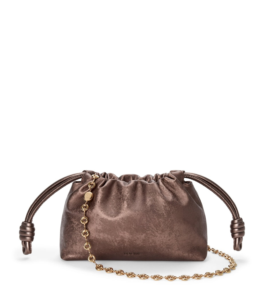 Mini Moiré Print Flamenco Purse